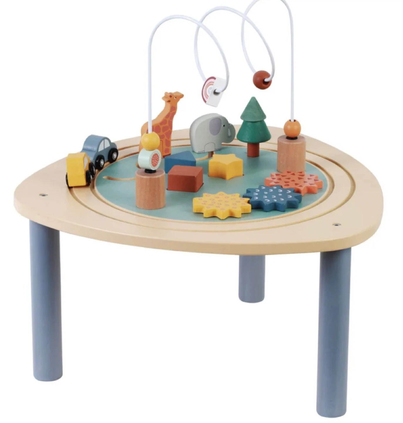 Wooden Activity Table with Beads and Toys - photo 2
