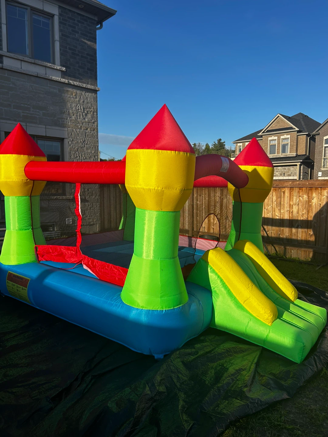 Inflatable Bounce House Castle with Slide and Blower - photo 2