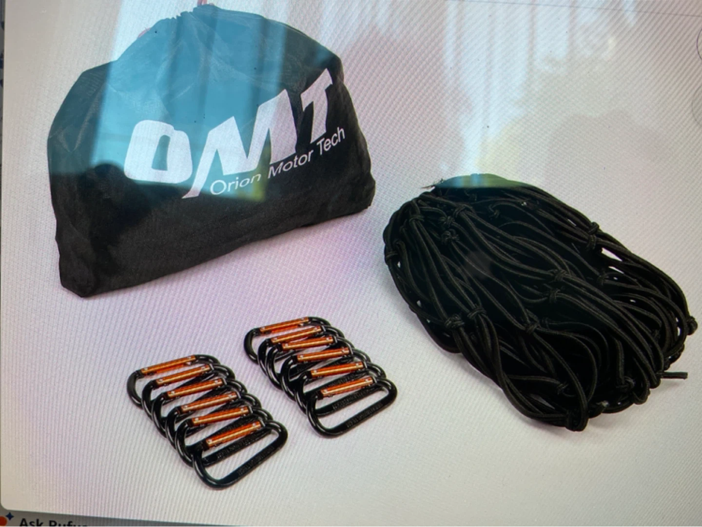 OMT Orion Motor Tech Cargo Net with Carabiners - photo 2