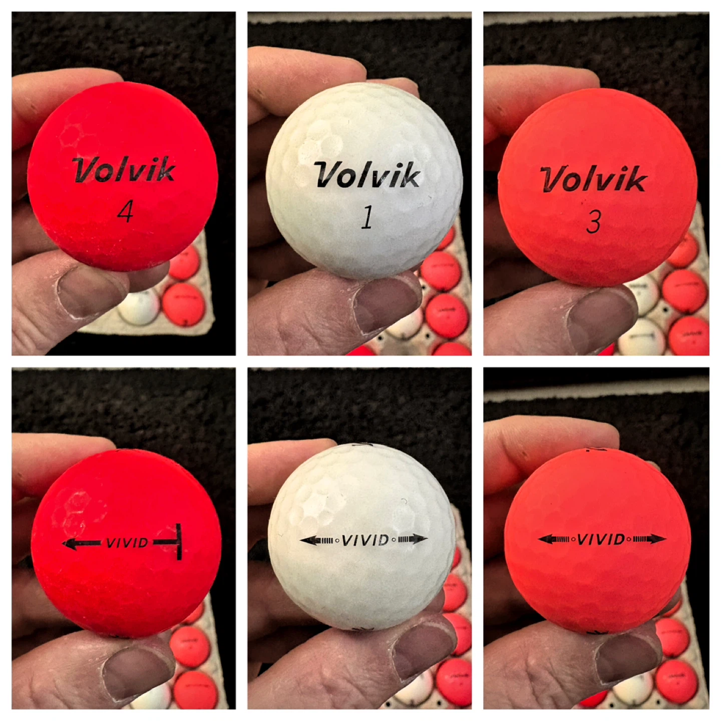 18 Volvik Vivid Mixed Colour Golf Balls - photo 3
