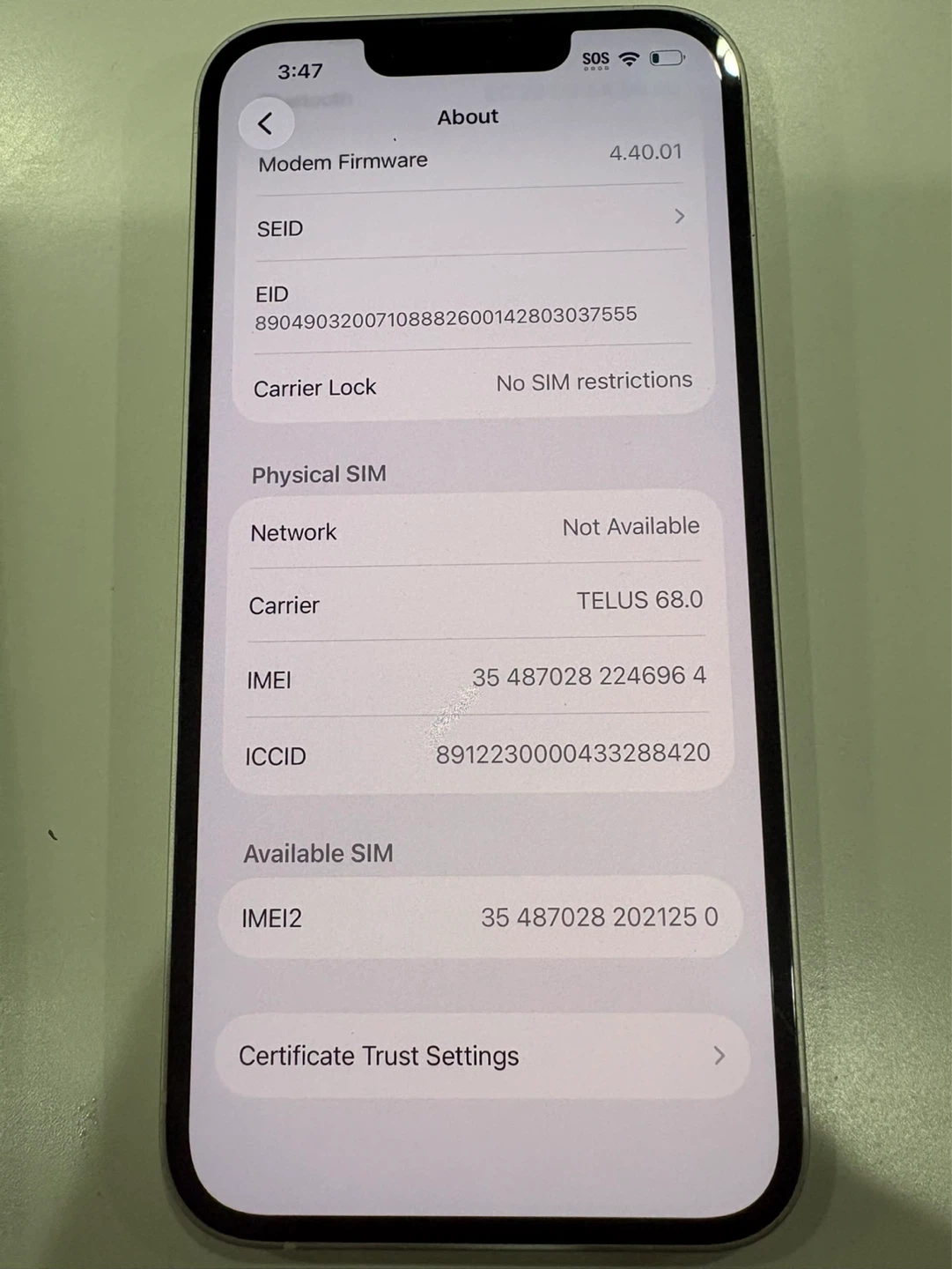 iPhone 14 128GB – 86% Battery – Unlocked – White - photo 4