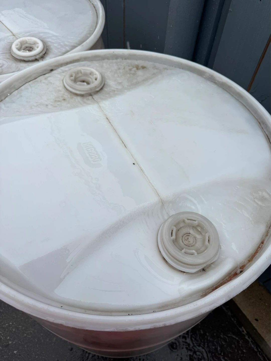 White Plastic Barrel - photo 2