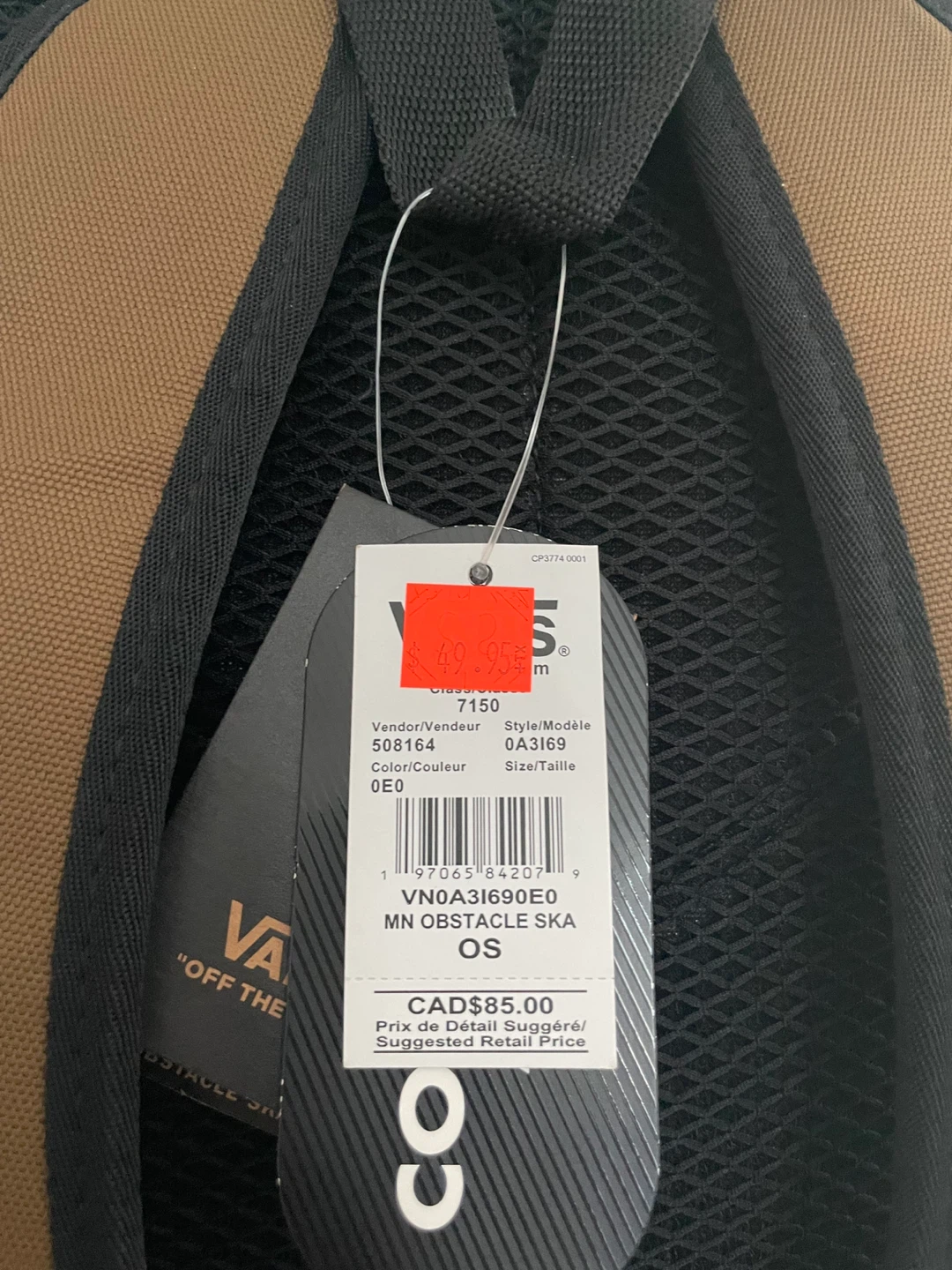 (NEW CONDITION) Vans MN Obstacle SKA Backpack - Brown OS - photo 5