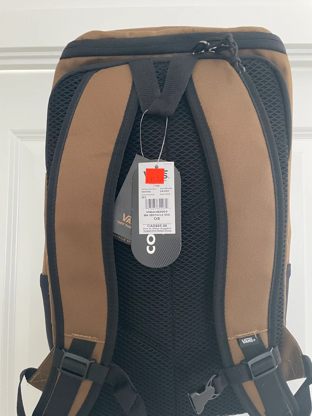 (NEW CONDITION) Vans MN Obstacle SKA Backpack - Brown OS - photo 4