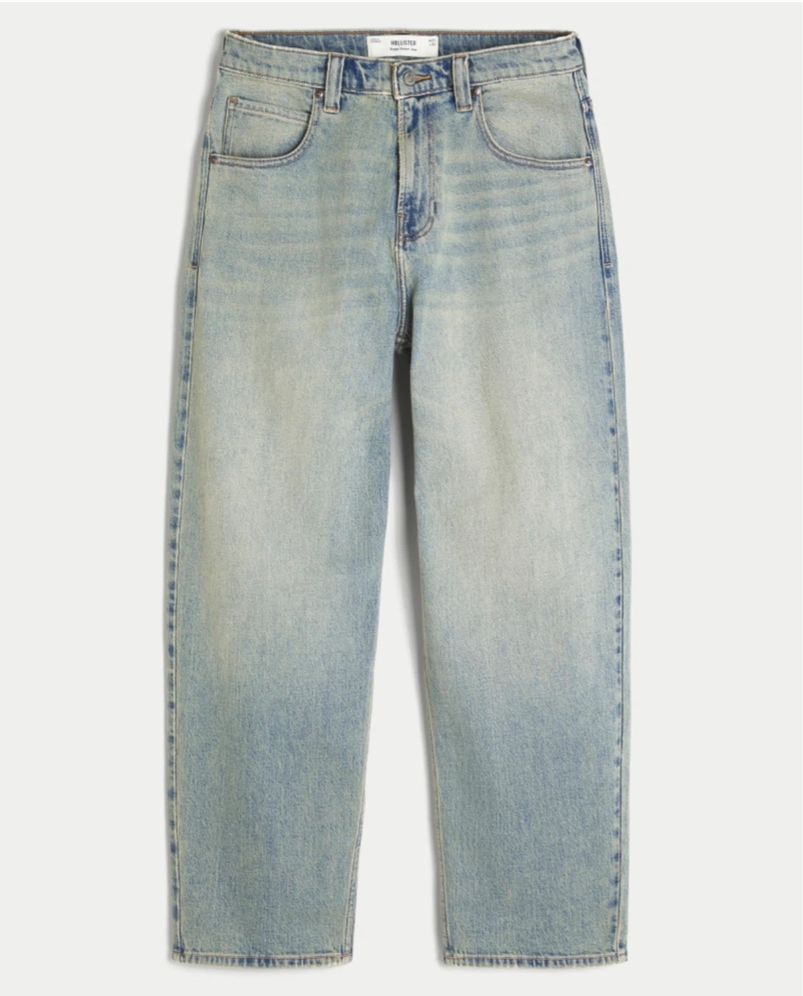 Brand new Hollister Light Wash Denim Jeans with Dice Graphic