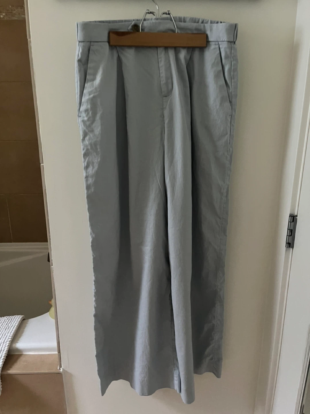 Banana Republic Light Blue Wide Leg Trousers Size 6 - photo 4