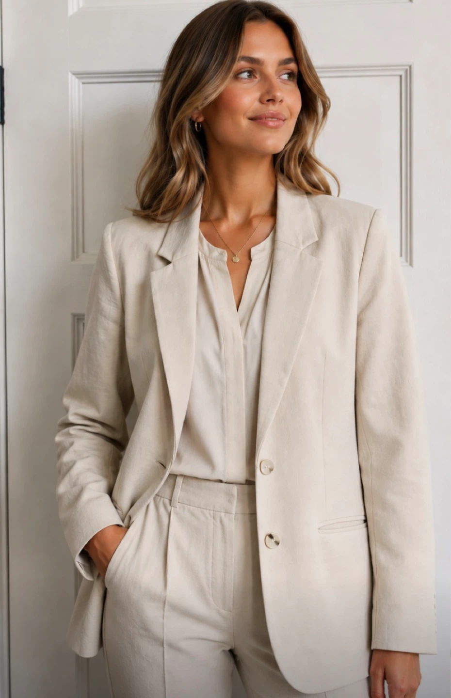 Autres Filles Cream Blazer Jacket M/M