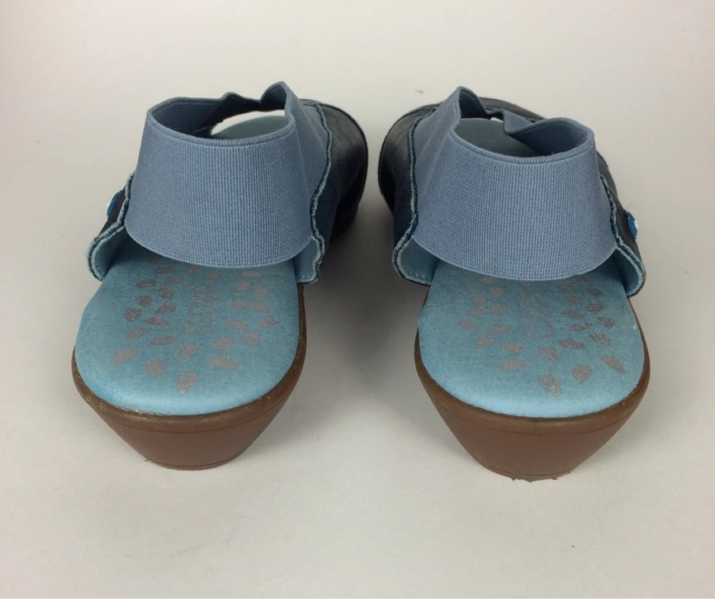 Cloud Navy and Light Blue Slingback Sandals - photo 5