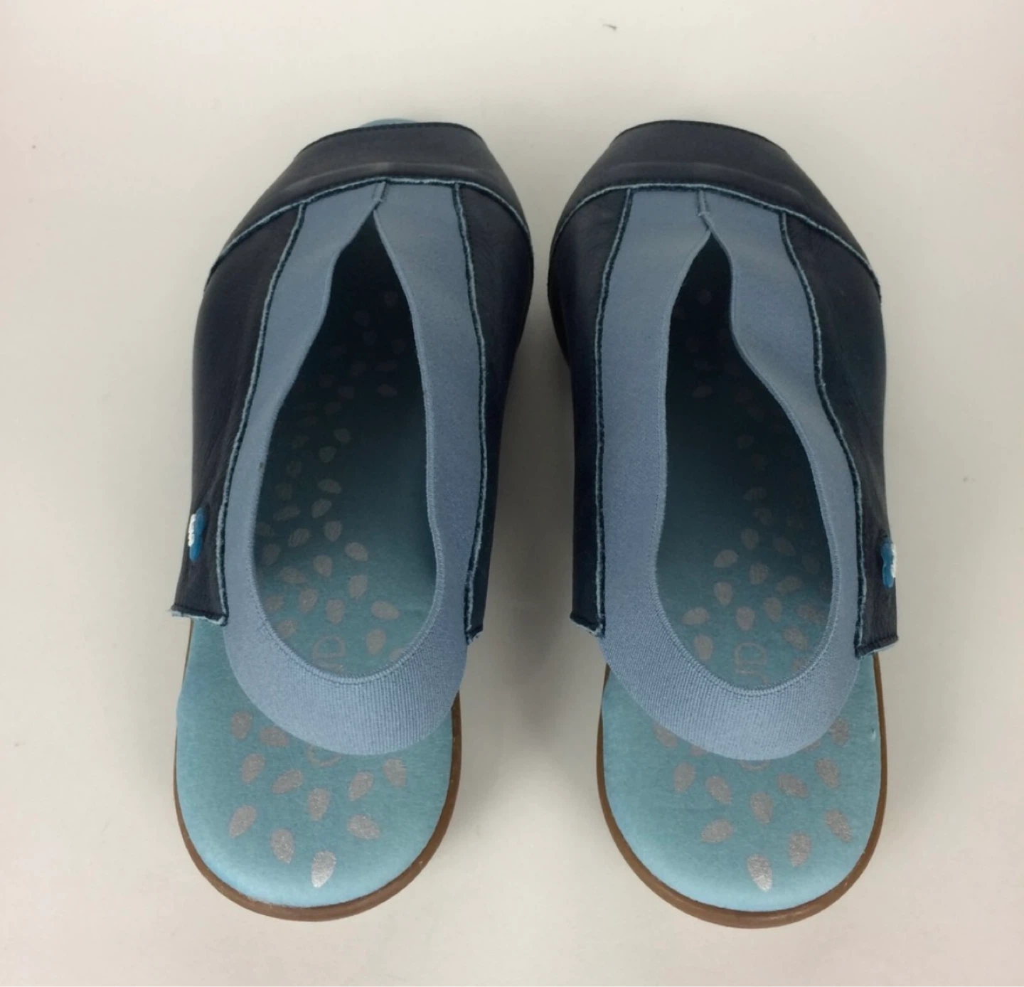 Cloud Navy and Light Blue Slingback Sandals - photo 4