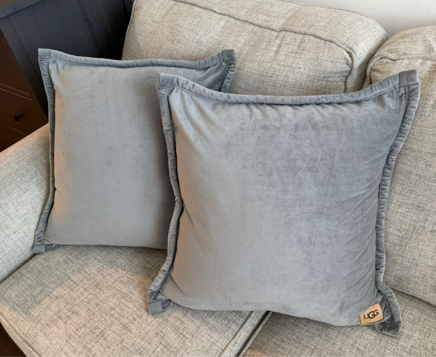 UGG Throw Pillows - Set of 2 Grey