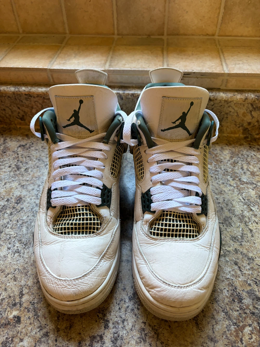 Jordan 4 Retro White Green - photo 5