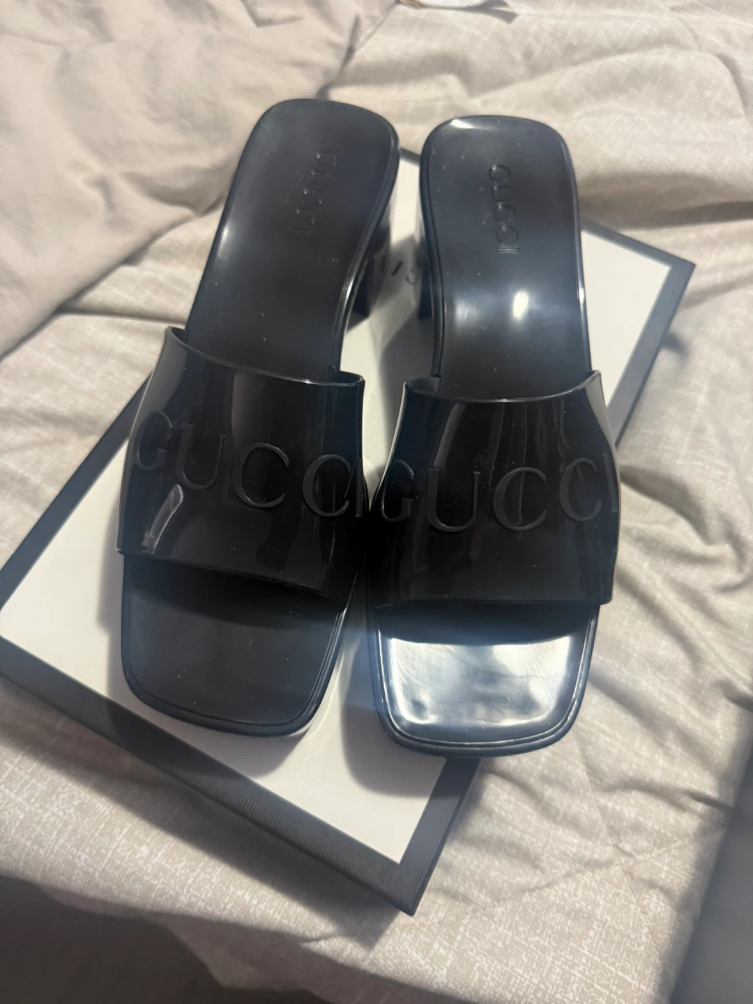 Gucci Black Slide Sandals with Box - photo 4