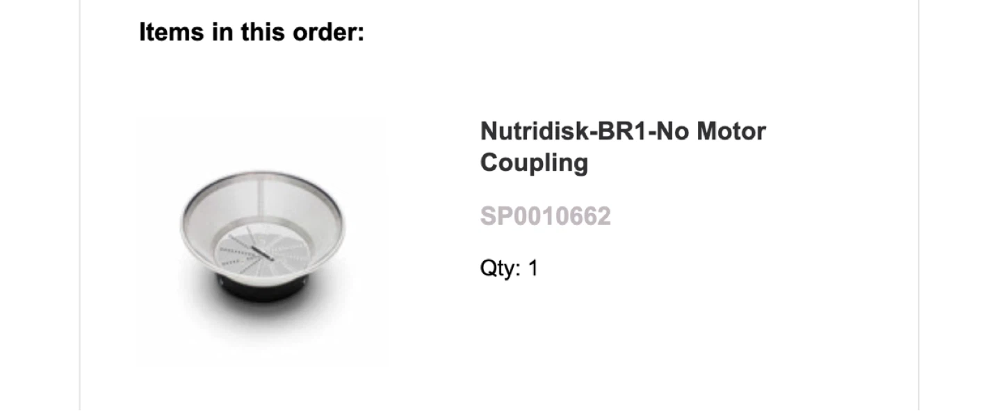 Breville Nutridisk-BR1-No Motor Coupling - photo 2
