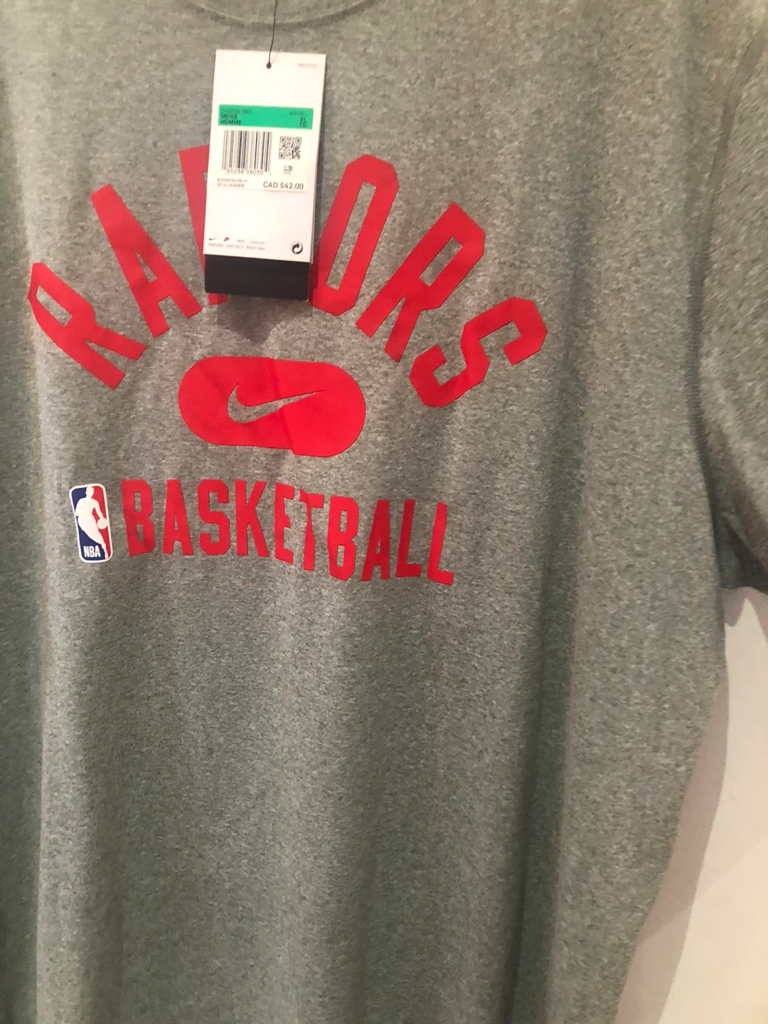 Nike Toronto Raptors Basketball T-Shirt XL