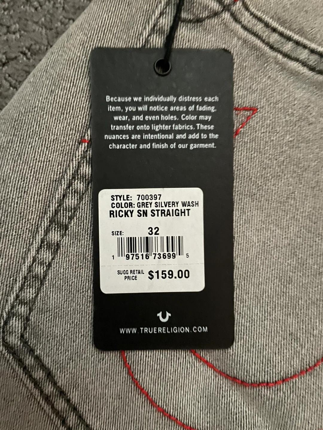 Selling a brand new, pair of True Religion Ricky Straight jeans. - photo 4