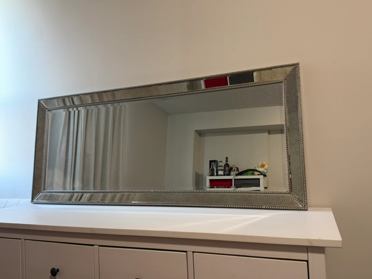 Large Decorative Mirror with Beaded Frame - photo 2