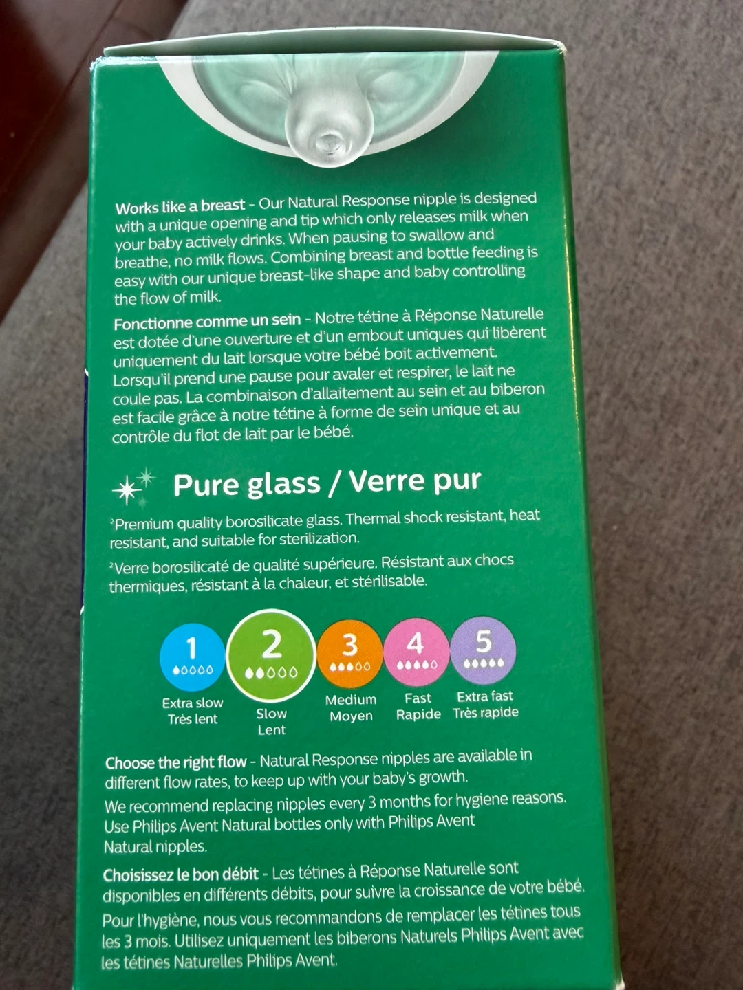 Philips Avent Natural Glass Baby Bottle - photo 2