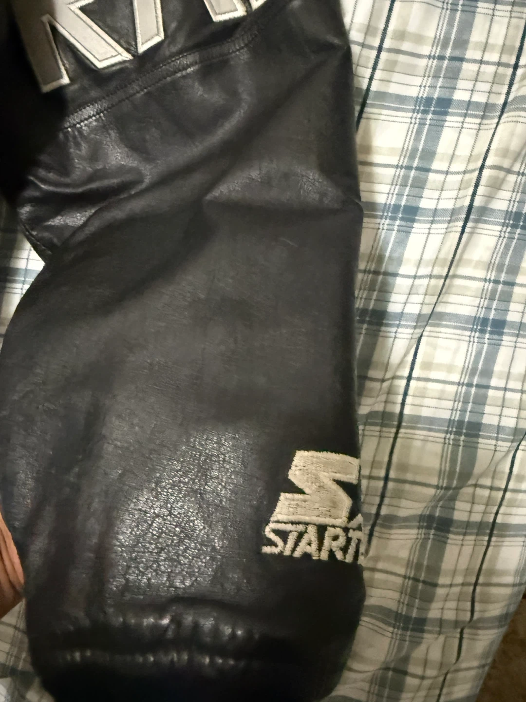 Vintage Starter Las Vegas Raiders Leather Jacket - photo 3
