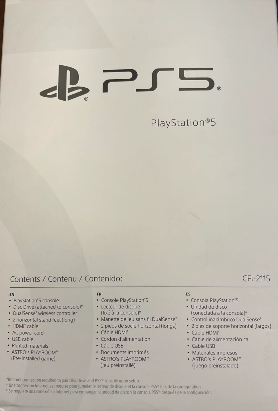 Sony PlayStation 5 Disc Edition Console - photo 2