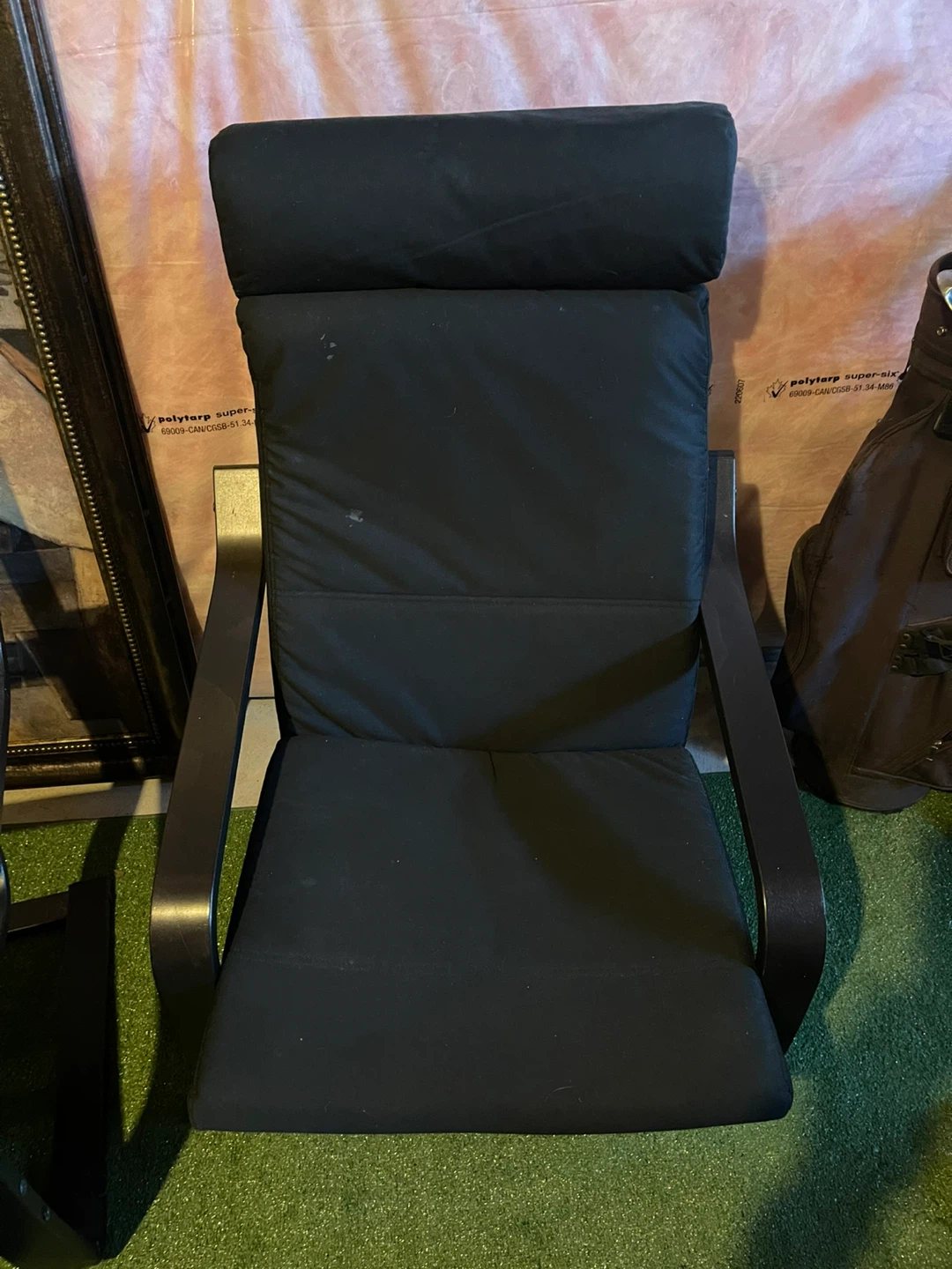IKEA Poang Black Accent Chair - photo 2