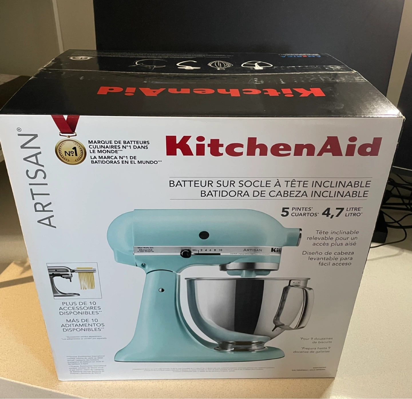 KitchenAid Artisan Series 5-Quart Mixer, Mineral Water - photo 2