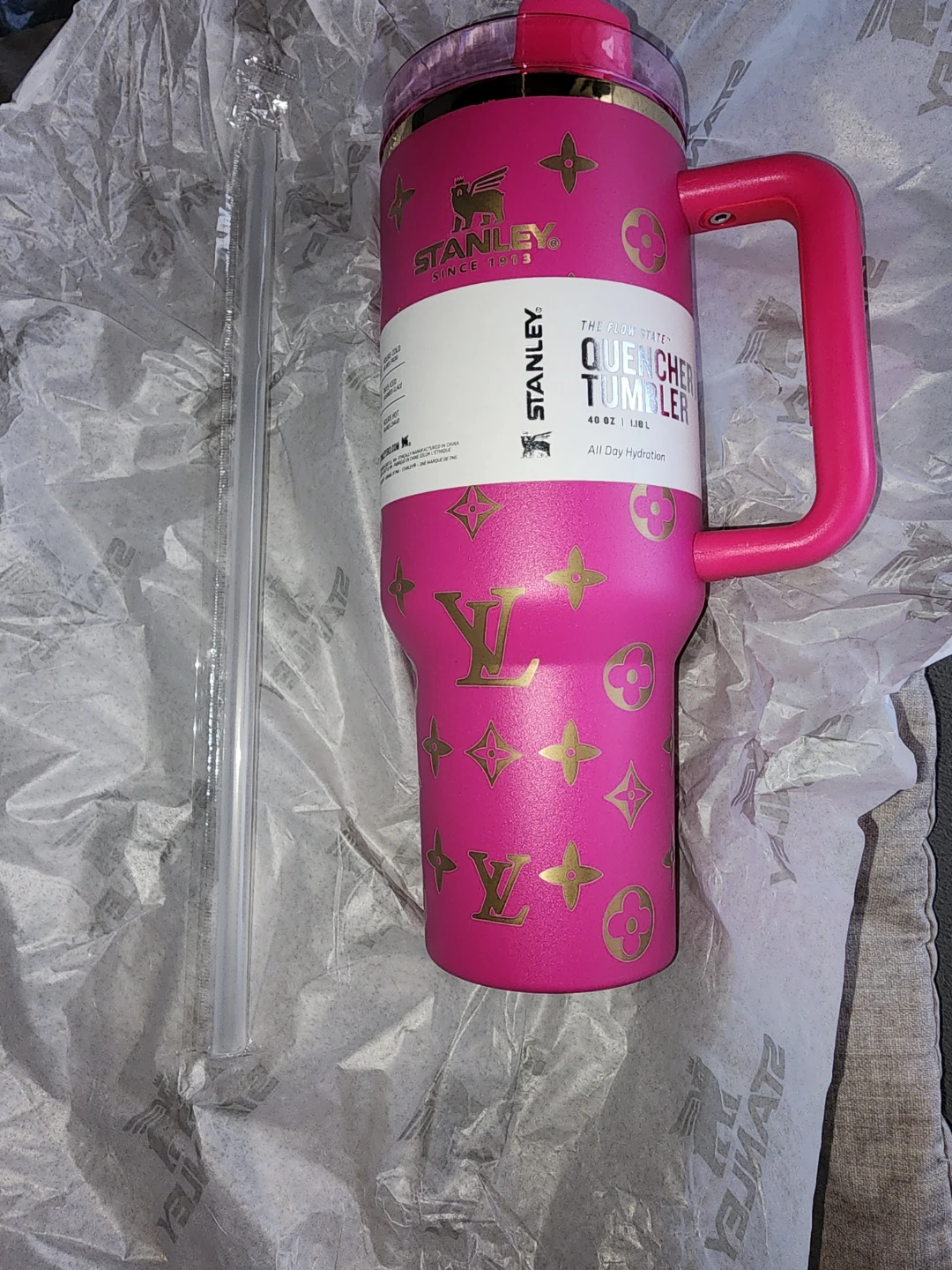 LV, Gucci and Chanel Stanley Quencher Tumbler 40 oz