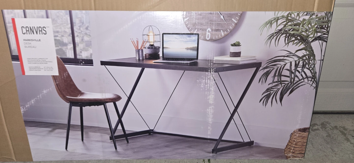 CANVAS Parksville Desk - Dark Walnut Laminate Top - photo 3