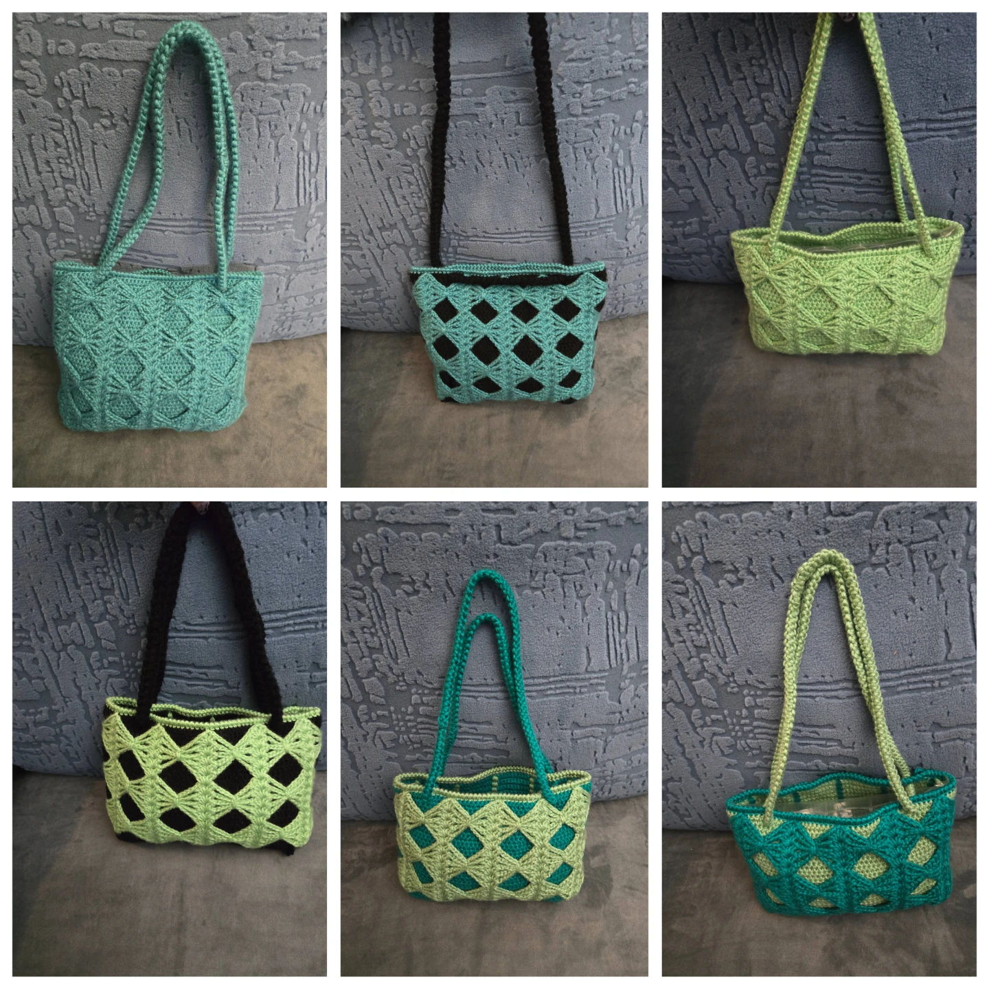 Crocheted purse