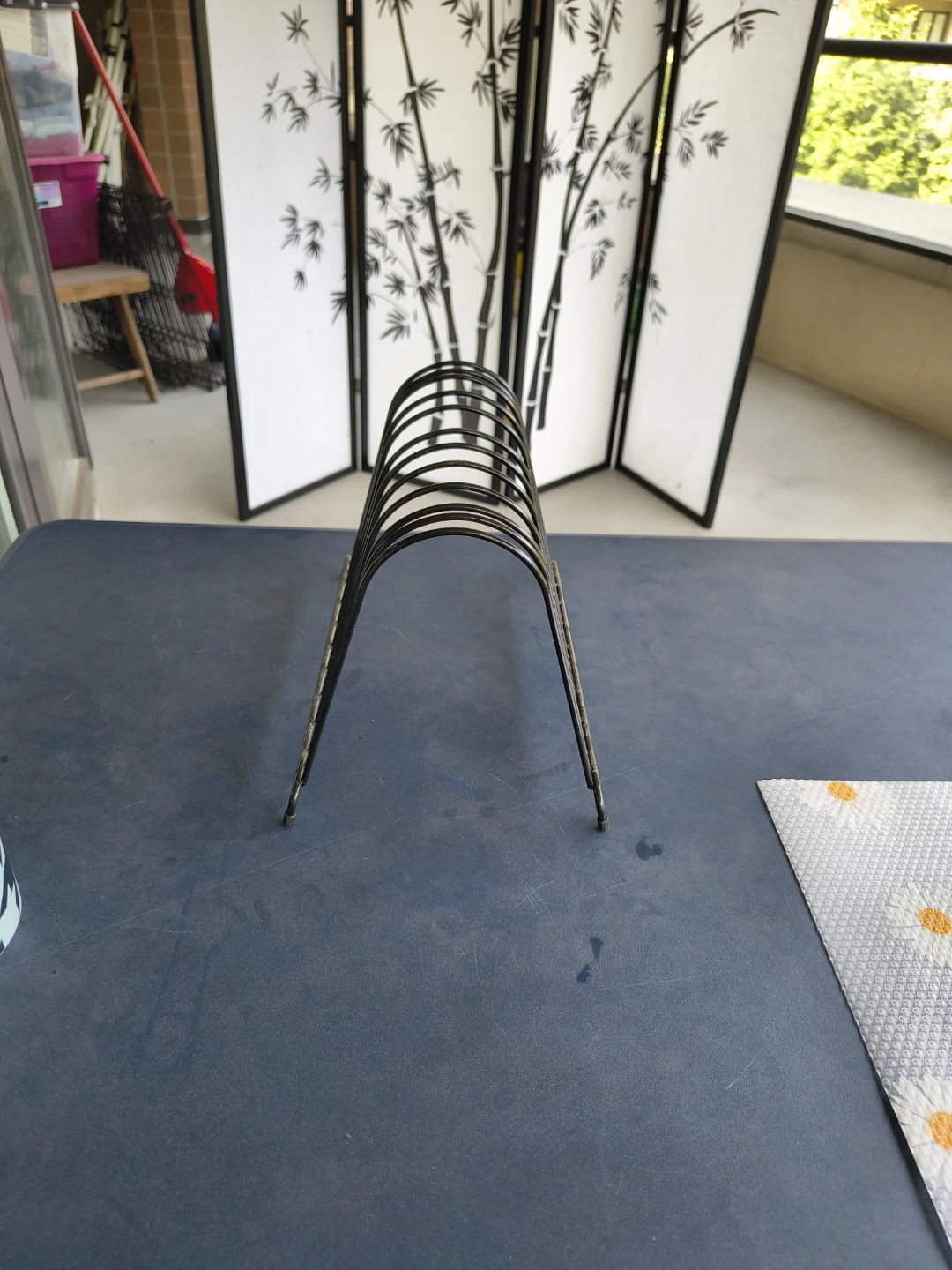 Vintage Metal Magazine / Mail Holder Rack