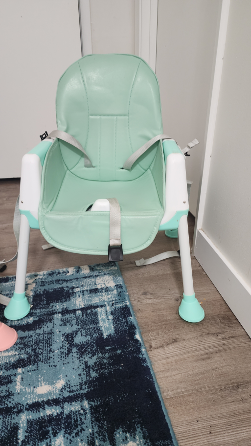 2 x Baby High Chairs - Pink and Mint Green - photo 2