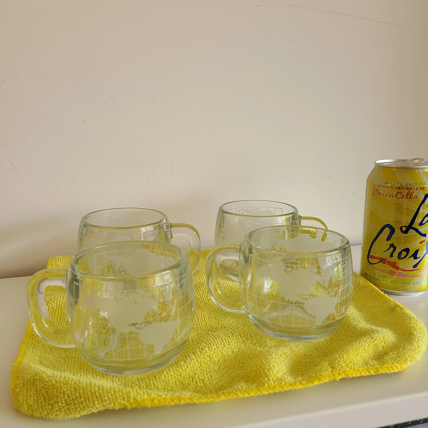 Set of 4 vintage Globe Glasses from Nestle - photo 2