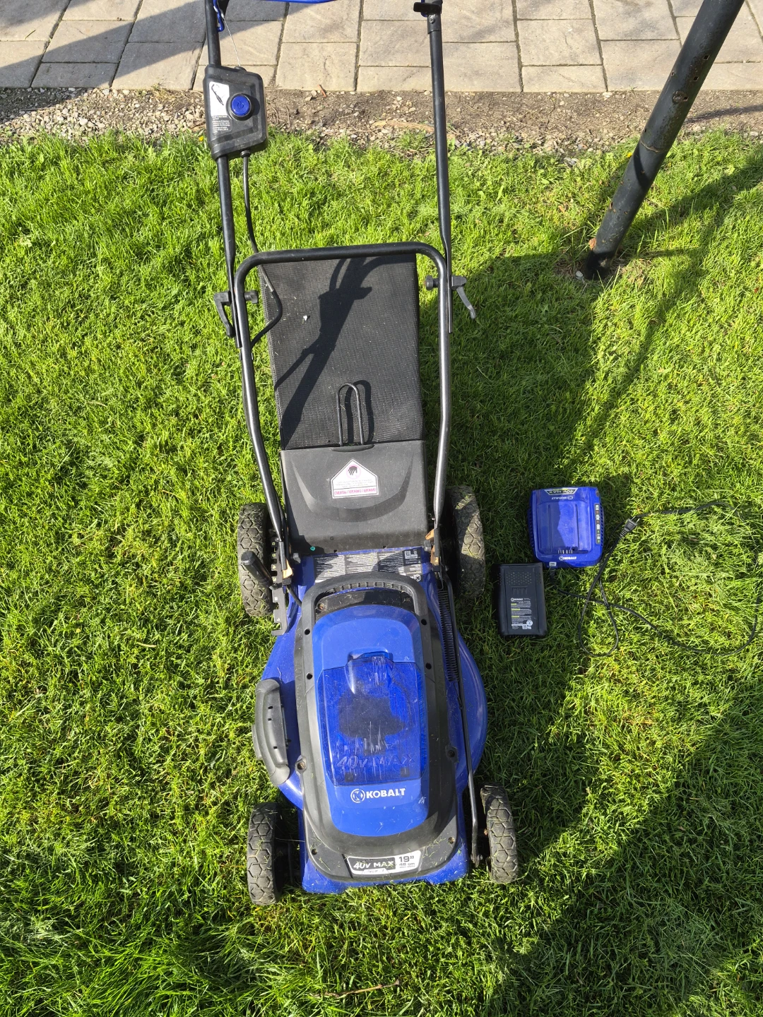 Kobalt 40V MAX 19" Cordless Electric Lawn Mower with Batteries