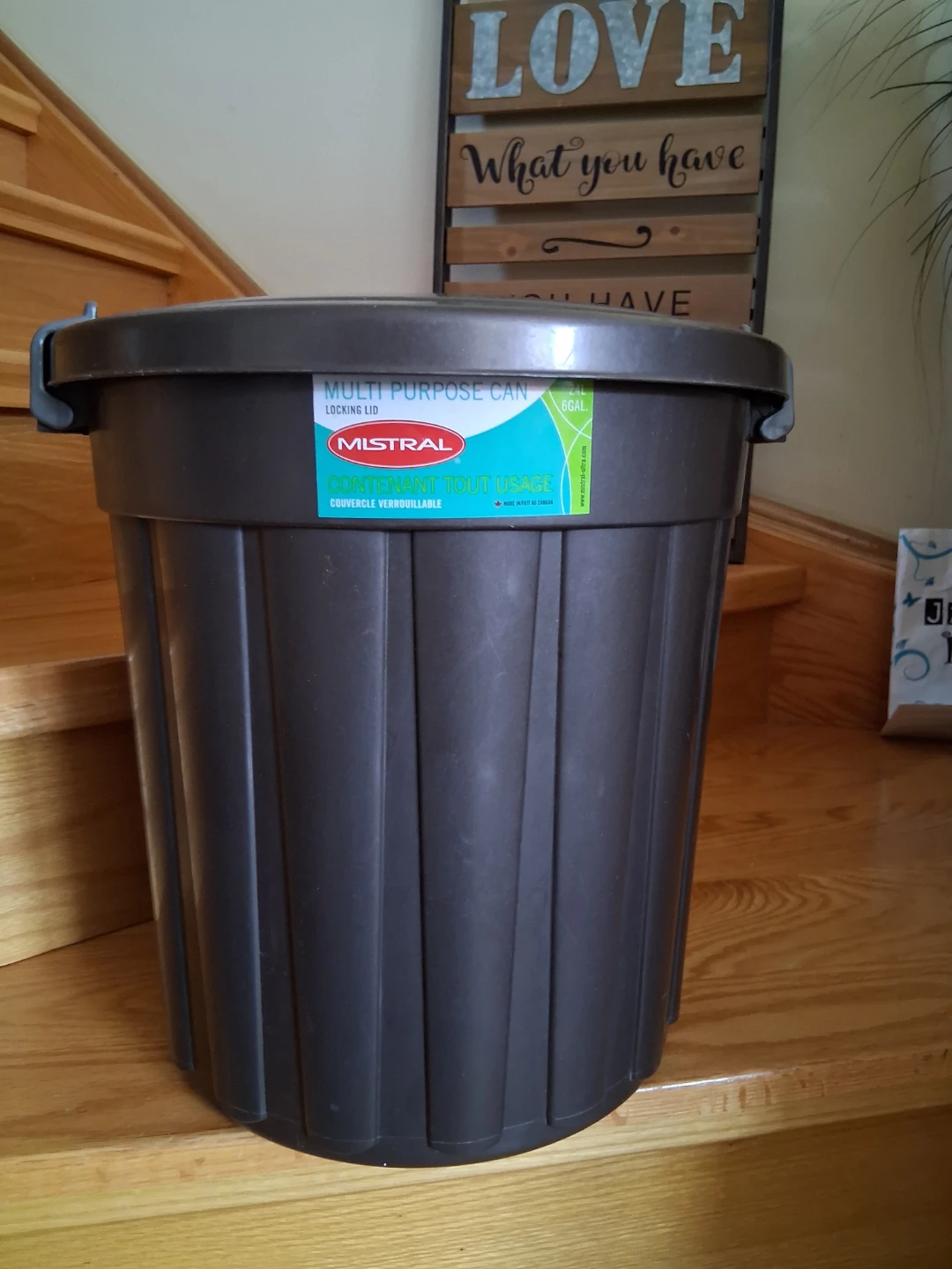 Mistral Multi Purpose Can with Locking Lid - 24L