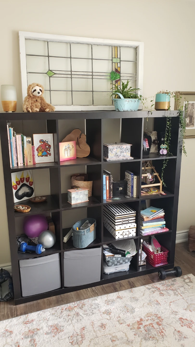 Ikea Black Cube Shelving Unit - photo 3