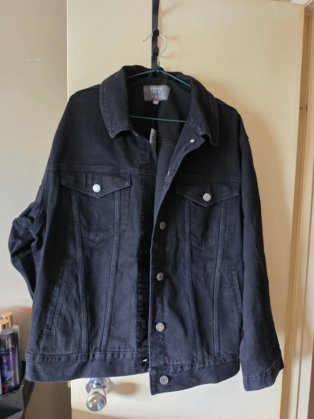 Torrid Classic Relaxed Denim Trucker Jacket - Black - Size 2X