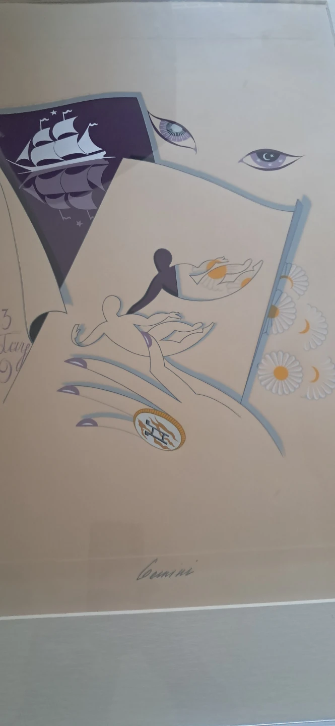 Serigraph Limited Edition Art Print "Gemini" by Serigraph - photo 4