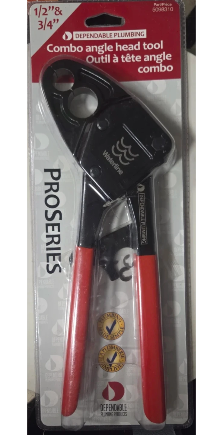 Dependable Plumbing Proseries Combo Angle Head Tool 1/2" & 3/4"