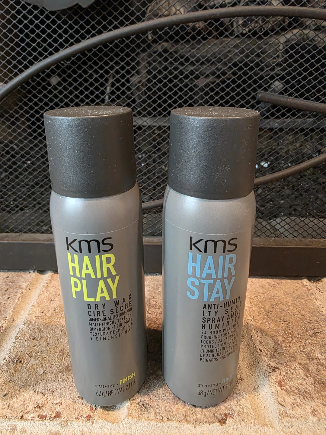 KMS Hair Play Dry Wax and Hair Stay Anti-Humidity Seal Spray