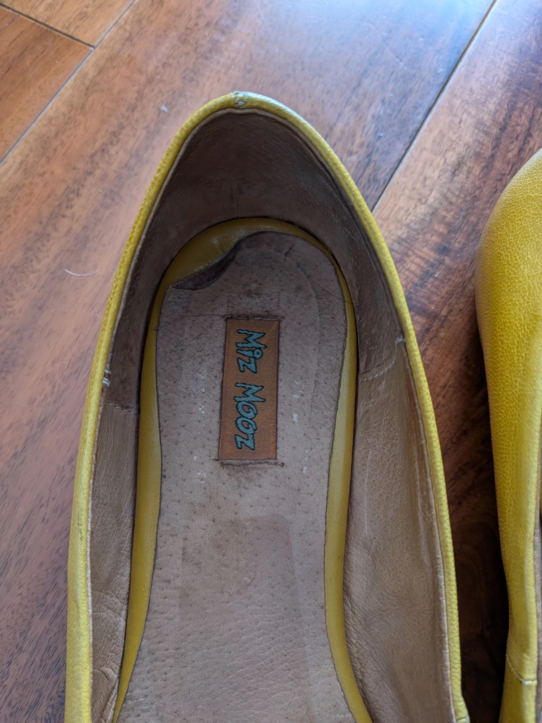 Miz Mooz Yellow Leather Ballet Flats - photo 2