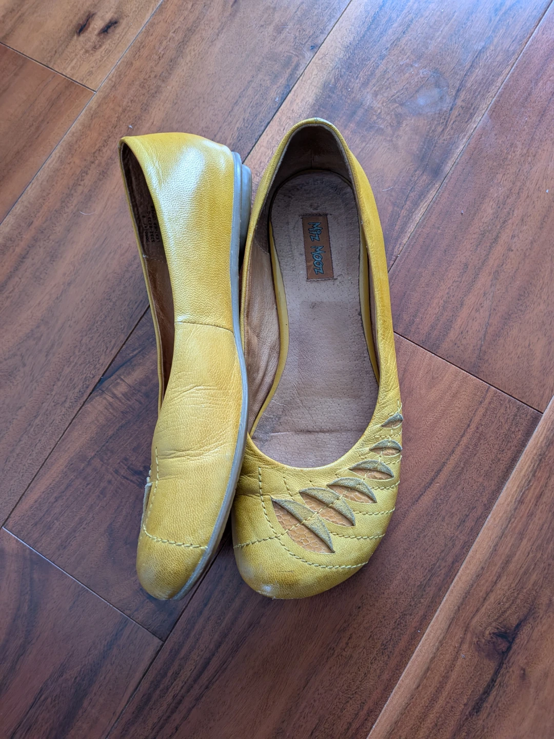 Miz Mooz Yellow Leather Ballet Flats - photo 4