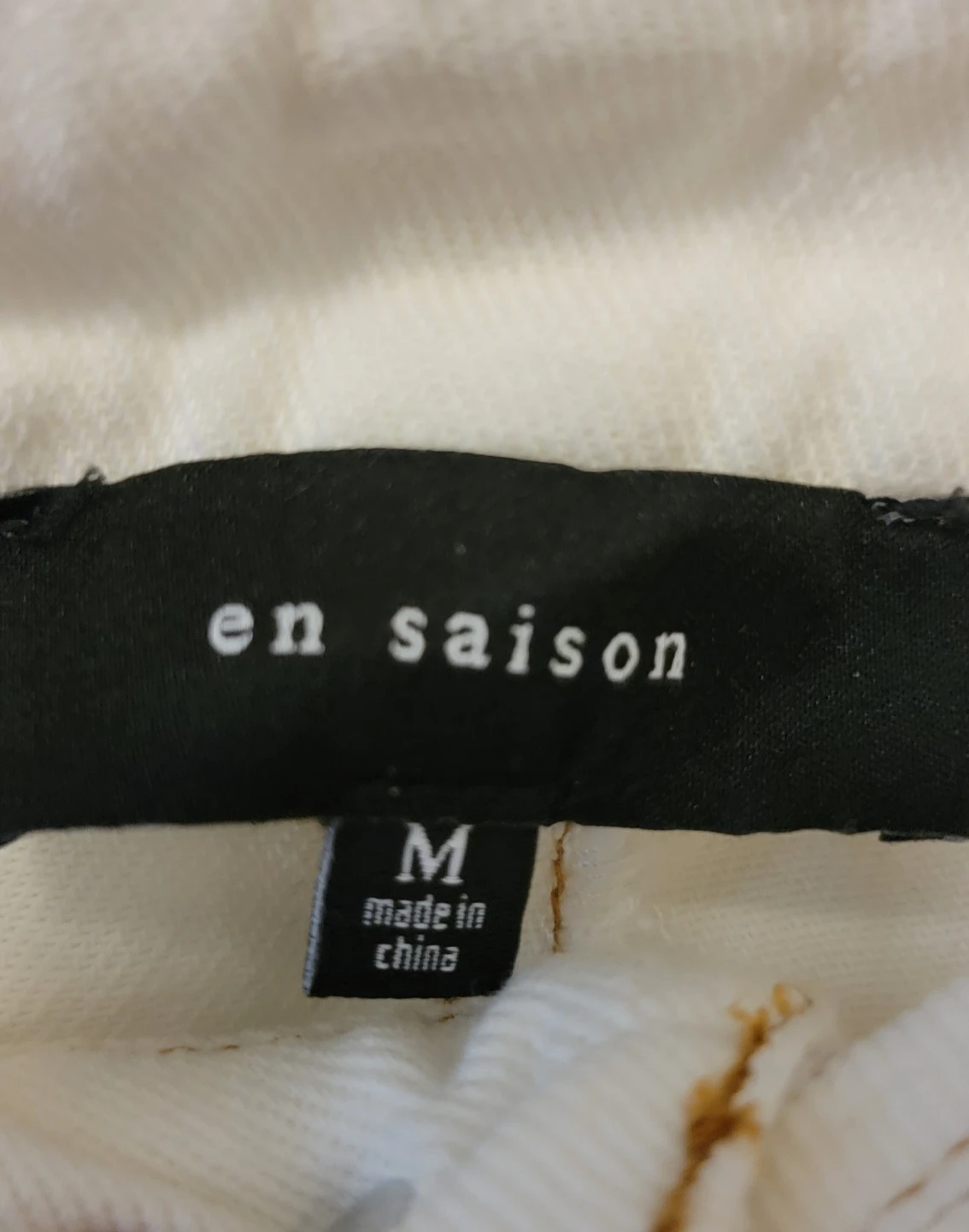 En Saison White Denim Shorts Size M - photo 4