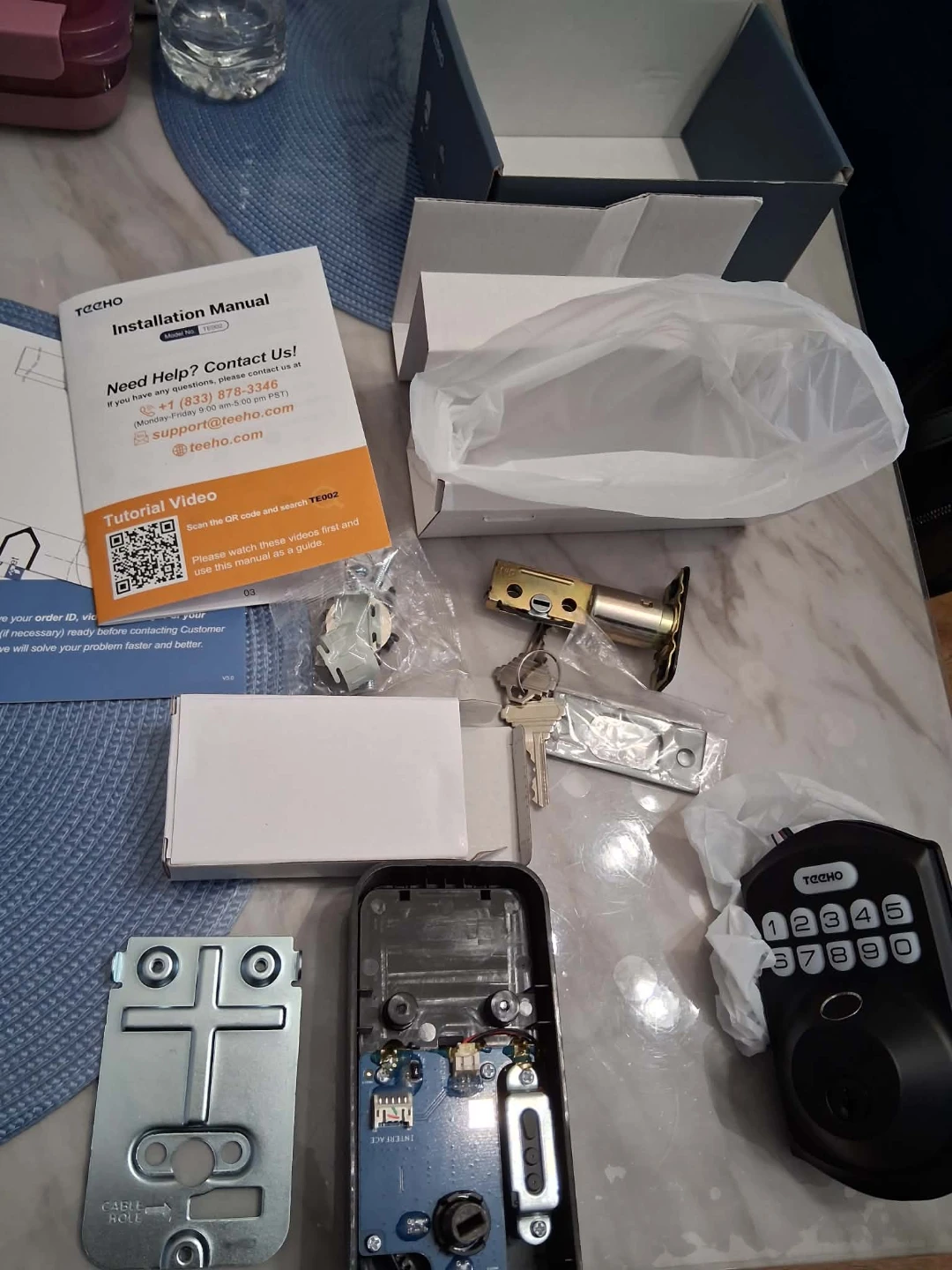 TECH0 TE002 Digital Fingerprint Keypad Deadbolt - photo 5