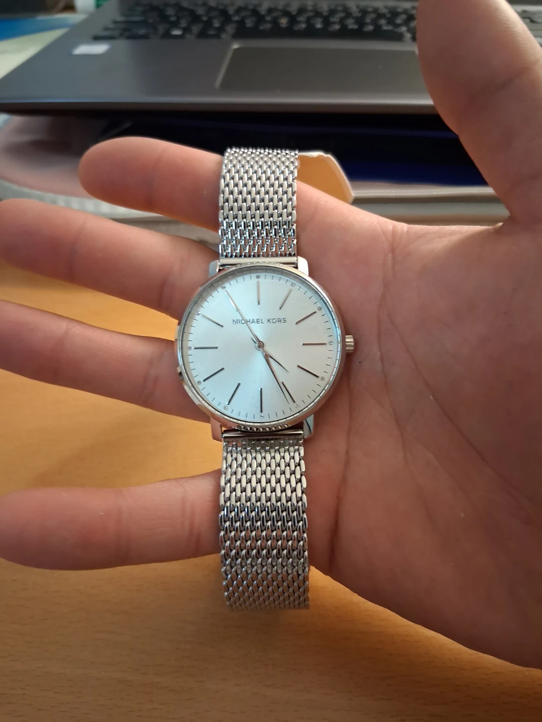 Michael Kors MK4338 Silver Stainless Steel Mesh Watch