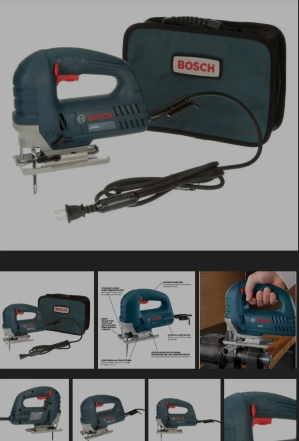 Bosch JS260 Jigsaw with Carrying Case - photo 4