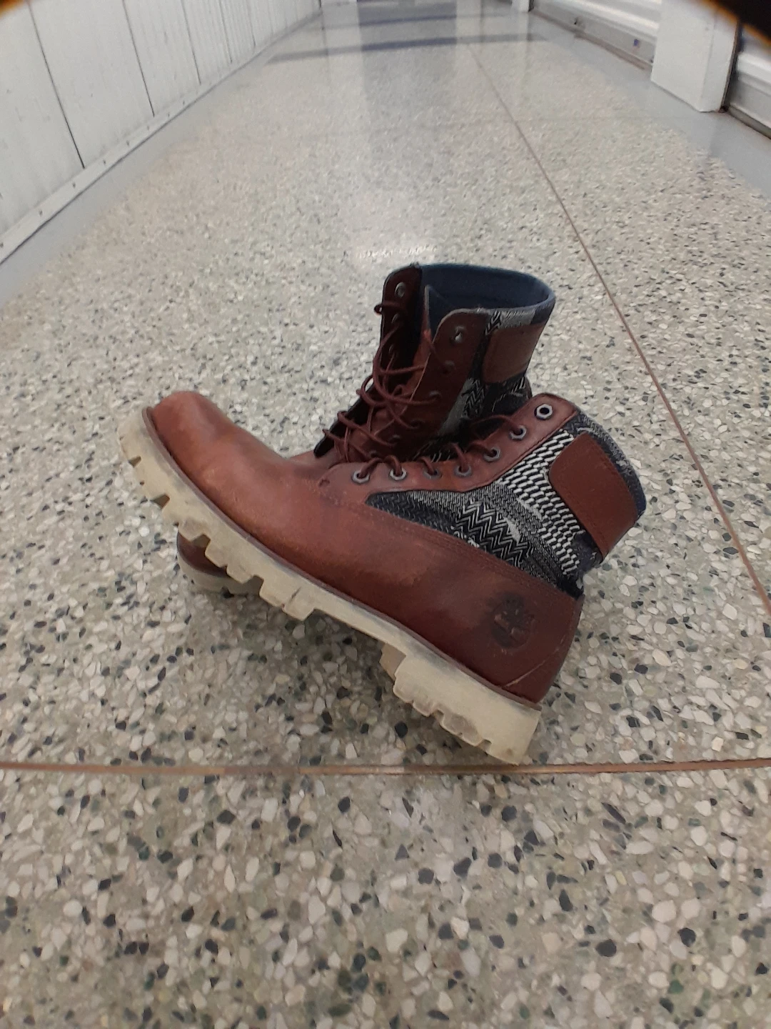 Timberland Brown Leather Boots Size 10