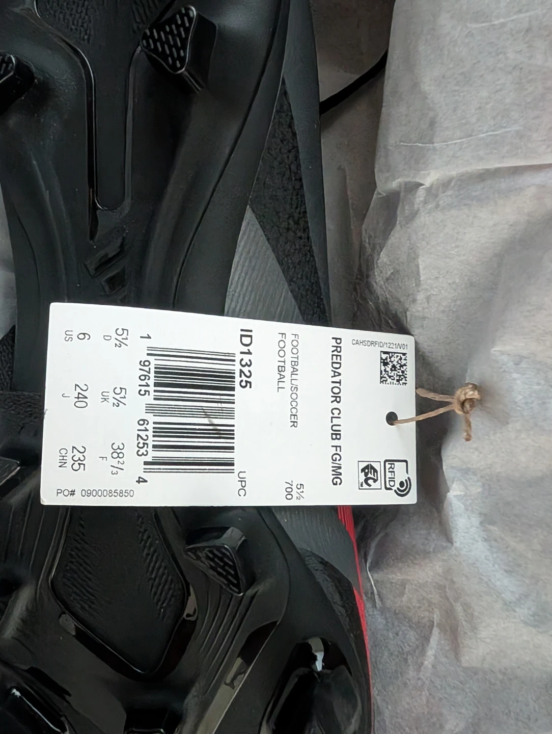 Adidas Predator Club FG/MG Football Soccer Cleats Size 6 - photo 5