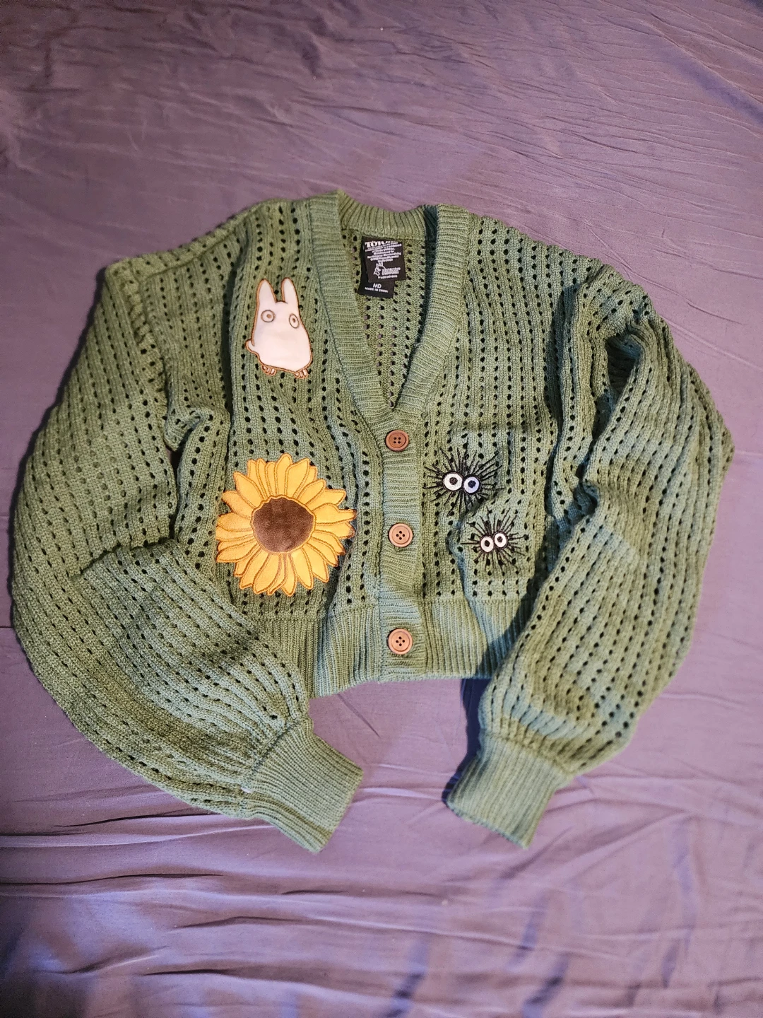 Green Totoro Cardigan
