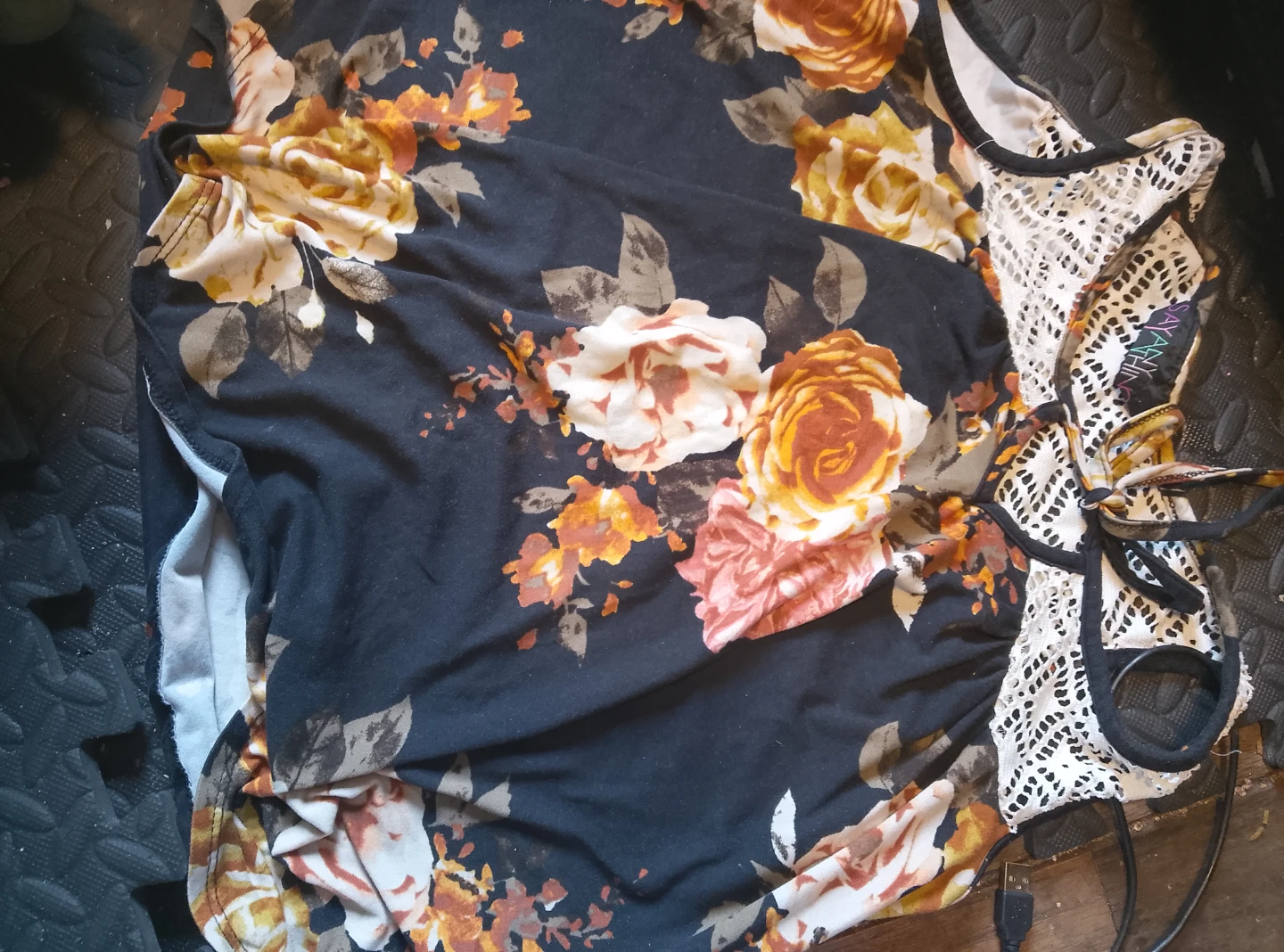 SAYAHNK Floral Tank Top