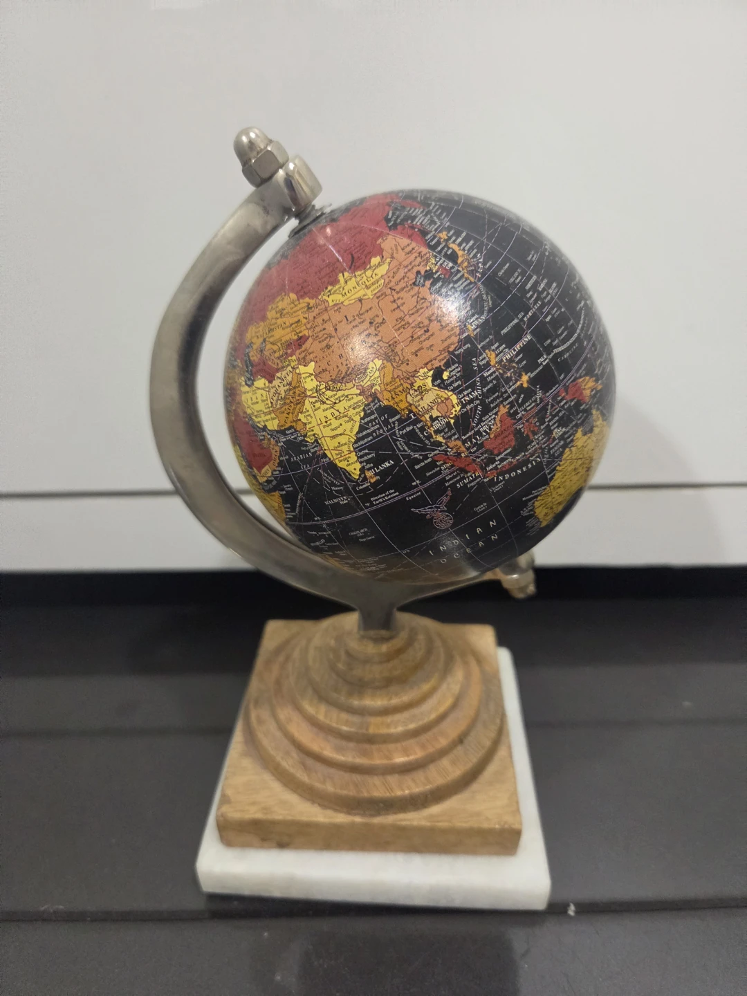 Decorative Globe with Wooden Base