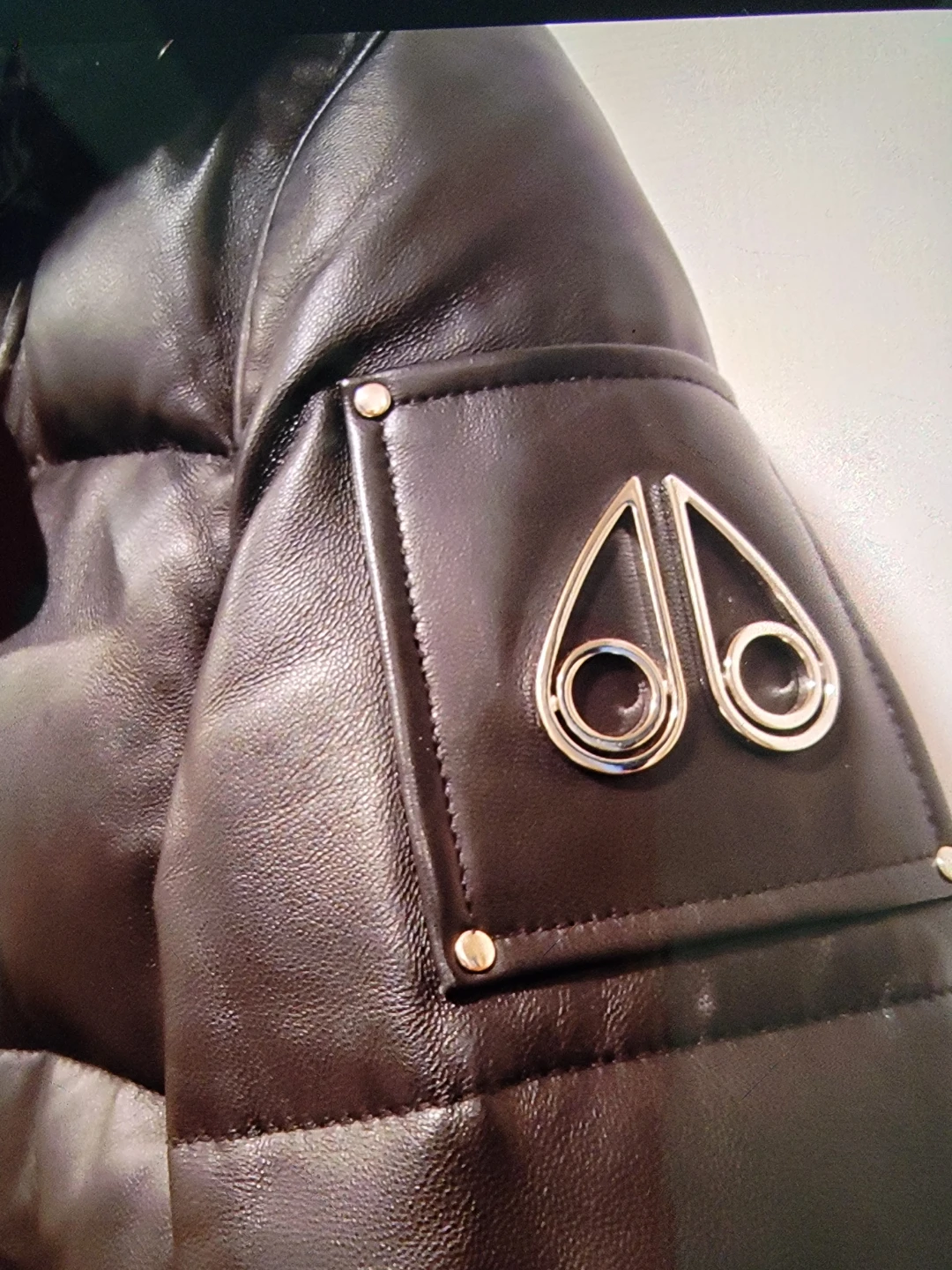 Moose Knuckles Full Grain Leather Biker Jacket - photo 2